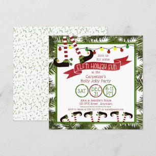 Party "ELF'n Holiday Fun" Einladung