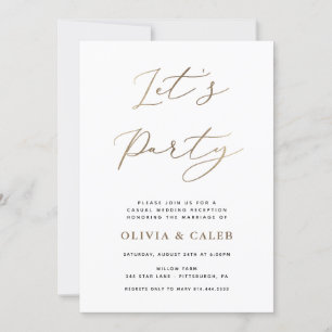 Party Elopement Hochzeitsempfehlung Einladung