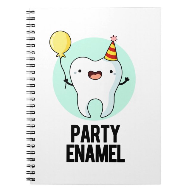 Party Enamel Funny Tooth Puff Notizblock (Vorderseite)