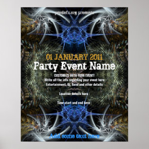 Party Event "Fraktal Scifi" Poster