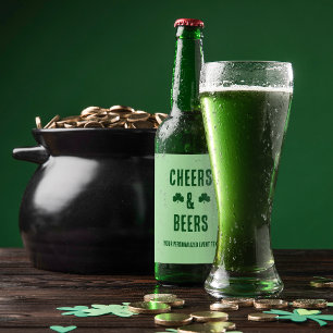 Party-Event für Cheers und Biere Bierflaschenetikett