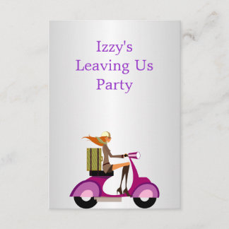 Party-Event-Girl auf dem Motorrad Einladung