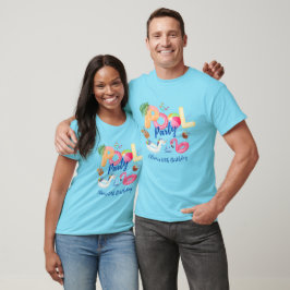 Party-Familie für Pool T-Shirt