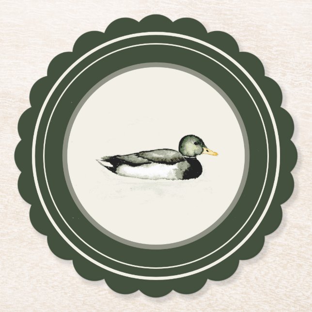 Party Favors Vintage Duck Coaster Untersetzer (Vorderseite)