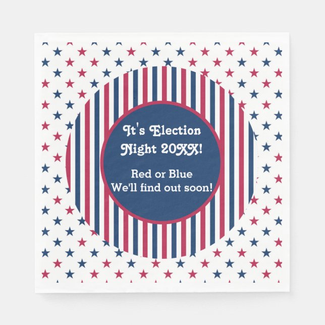 Party-Feier 2024 Patriotic Serviette (Vorderseite)