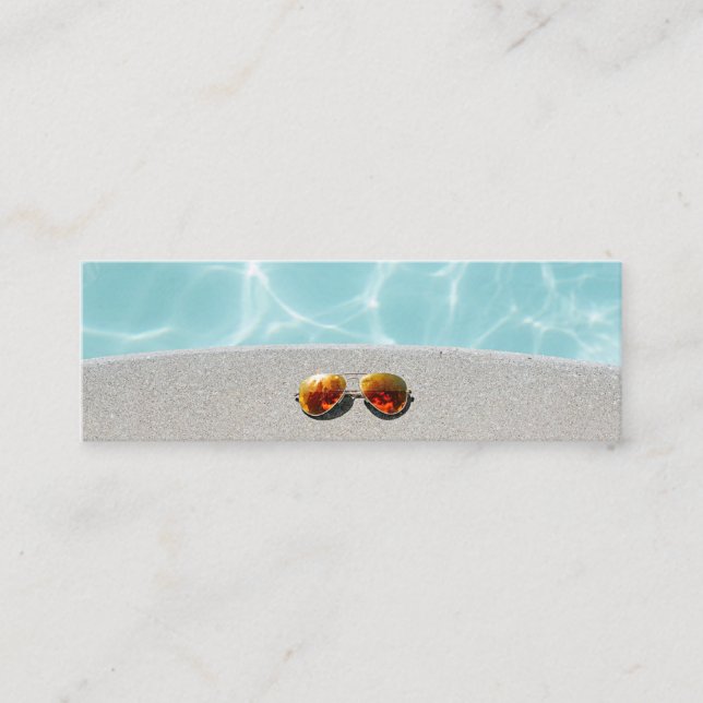 Party-Feier am Pool - Einladung (Vorderseite)