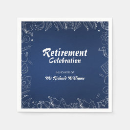 Party-Feier der Rentenschullehrerin Serviette