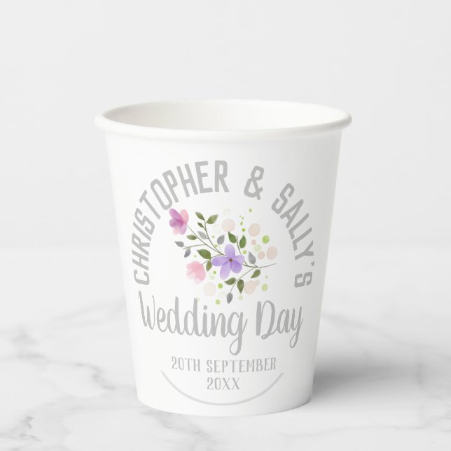 Party-Feier einer Hochzeit Pappbecher (Vorderseite)