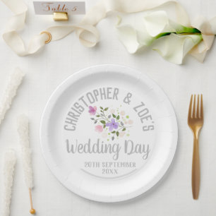 Party-Feier einer Hochzeit Pappteller