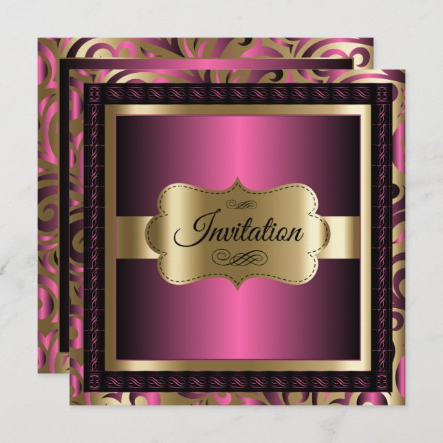 Party-Feier zu allen Zwecken | DIY Text Einladung (Vorne/Hinten)