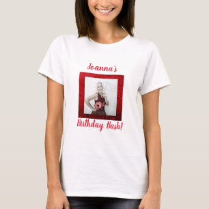 Party-Feierrot des Fotogeburtstages T-Shirt
