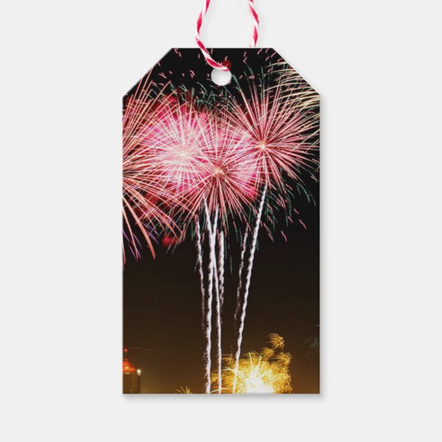Party Fireworks Geschenkanhänger (Vorderseite)