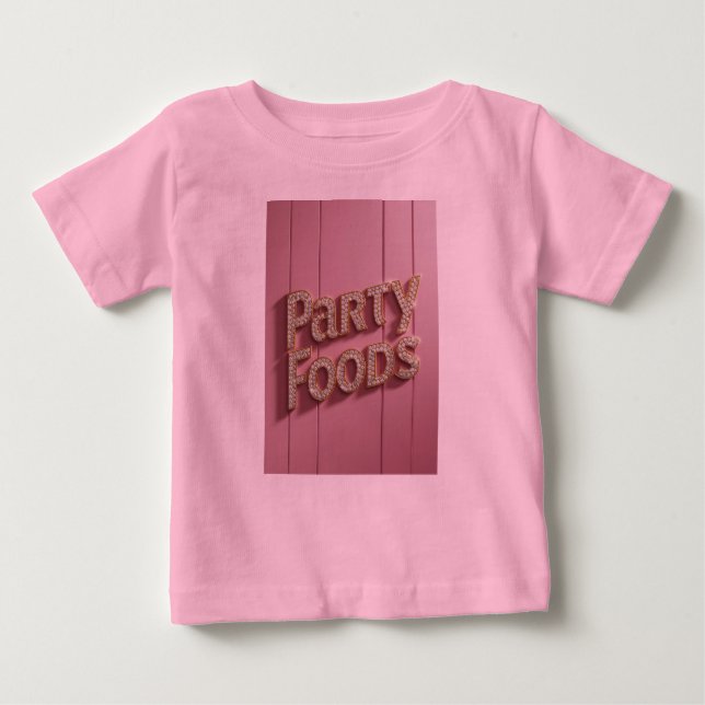 Party Food Design Baby T-shirt (Vorderseite)