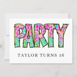 * PARTY-FOTO Geburtstag Jedes Ereignis Personalisi Einladung