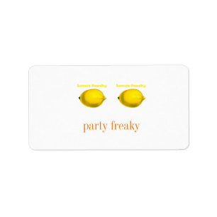Party Freaky Labels und Aufkleber Adressaufkleber