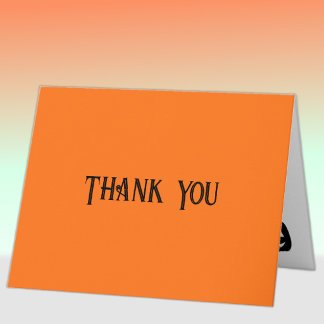 Party Friend or Date Halloween Thank You Card Dankeskarte