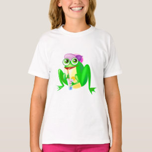 Party Frog T - Shirt Cartoon Spaß