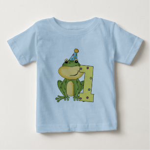 Party-Frosch-1. Geburtstags-T - Shirts und