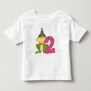 Party Frosch 2. Geburtstag T - Shirt und Geschenke