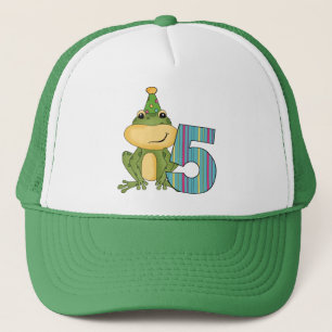 Party Frosch 5. Geburtstag T - Shirt und Geschenke Truckerkappe