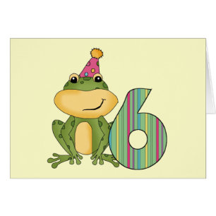 Party Frosch 6. Geburtstag T - Shirt und Geschenke