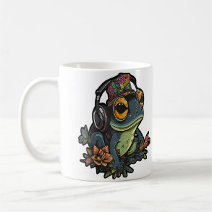 Party Frosch Dj Edm Festival Flora Frosch Rave Kaffeetasse