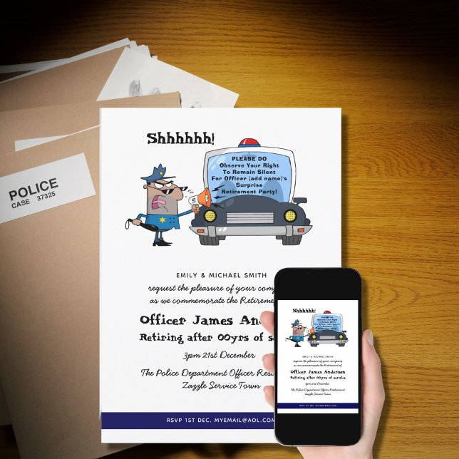 Party Funny — Polizeichef für die unfallbedingte A Einladung (Von Creator hochgeladen)