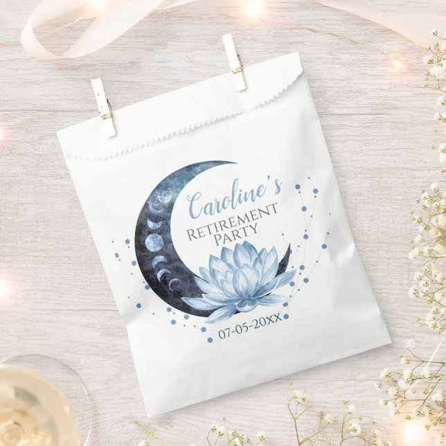 Party für Altersvorsorge Blue Lotus Blume Geschenktütchen (Ausgeschnitten)