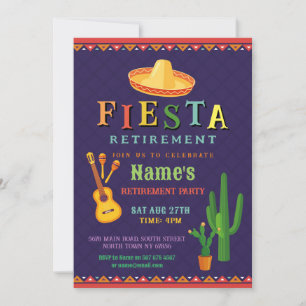 Party für Altersvorsorge Fiesta Mexican Cactus Gui Einladung