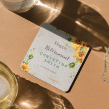 Party für antike Watercolor Sonnenblumen