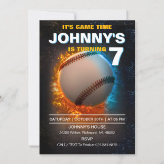 Party für Baseball Einladung