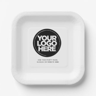 Party für benutzerdefinierte Logos und Text-Untern Pappteller