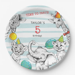 Party für das 5. Jubiläum Pappteller