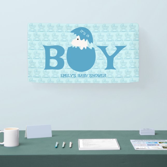 Party für das Baby Gender Reveal Banner (Messe)