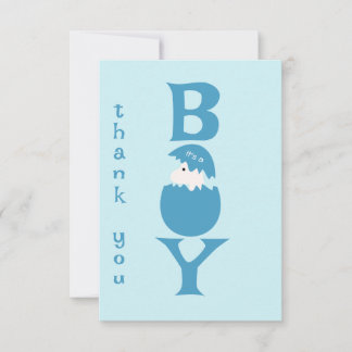 Party für das Baby Gender Reveal Dankeskarte