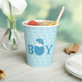 Party für das Baby Gender Reveal Pappbecher