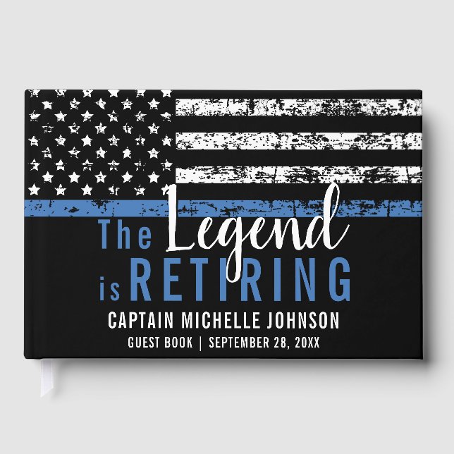 Party für das Polizeiruhestand - Strafverfolgung Gästebuch (Vorderseite)