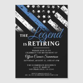 Party für das Polizeiruhestand - Strafverfolgung Magneteinladung