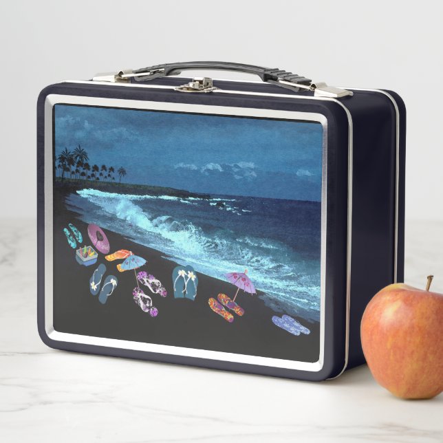 Party für das Retro-Mittagessen gedreht Metall Brotdose (Beispiel)