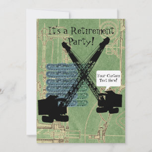 Party für das Ruhestand von Fahrzeugführern für Be Einladung