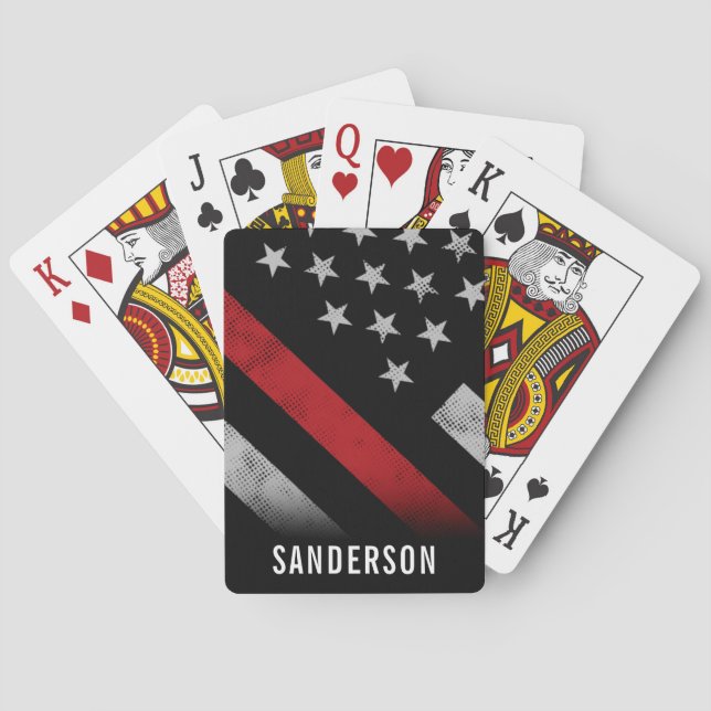 Party für das Ruhestand von Feuerwehren Spielkarten (Rückseite)