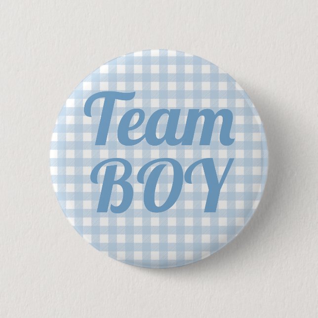 Party für das  "Team Boy Blue Gender" Button (Vorderseite)