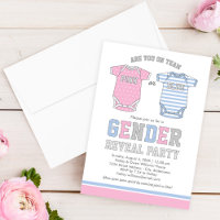 Party für das Team Pink oder Blue Baby Gender