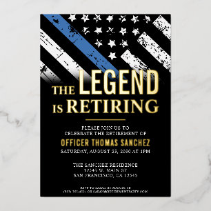 Party für das Zurückhalten der Flagge mit der blau Folieneinladung