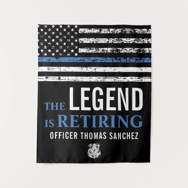 Party für das Zurückhalten der Flagge mit der blau Wandteppich (Vorderseite)