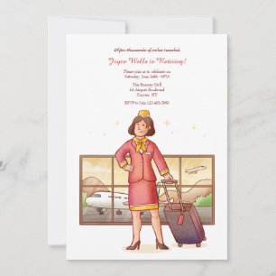 Party für den Flugbegleiter Einladung