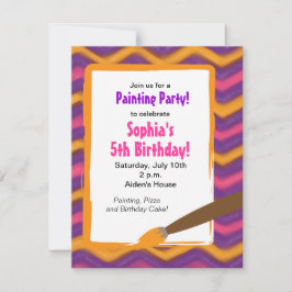 Party für den Geburtstag eines Mädchens Einladung