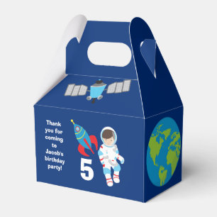 Party für den Kindergeburtstag eines coolen Astro Geschenkschachtel