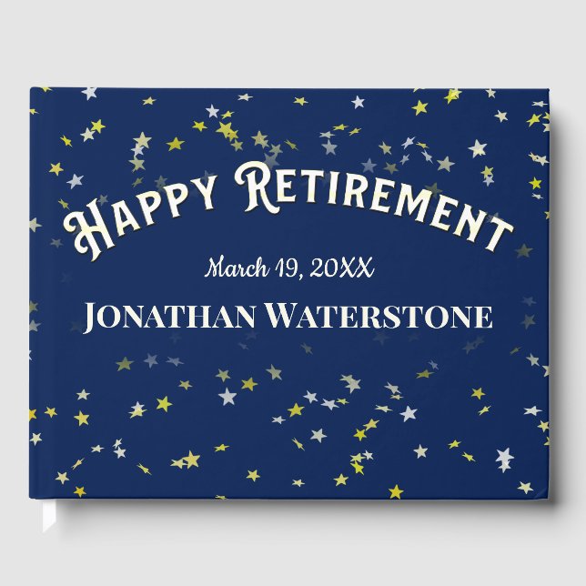 Party für die Altersversorgung anmelden Gästebuch (Vorderseite)