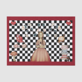 Party für die benutzerdefinierte Alice im Wunderla Seidenpapier